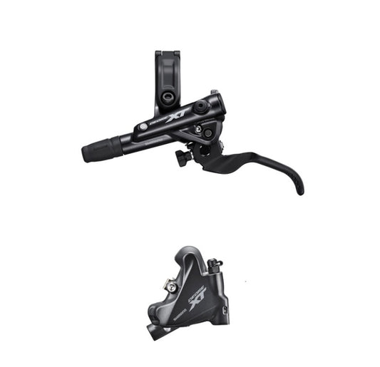 Shimano BR-M8110/BL-M8100 XT bled brake lever/flat mount calliper, rear left