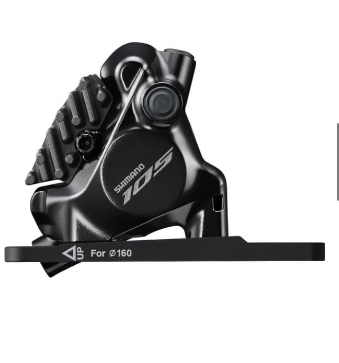 Shimano Disc Brake Caliper BR-R7170 105 flat mount calliper, without rotor, for 140/160 mm, front, black