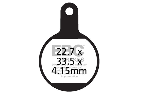 EBC Cycle Brake Pad for TEKTRO 2011 (CFA615)