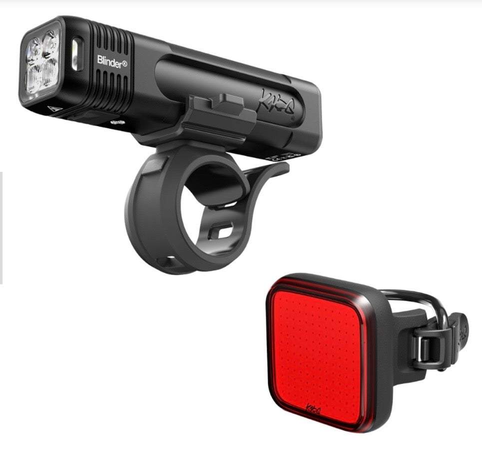 Knog Blinder Pro 1000 Front Light + Blinder Square Rear Light