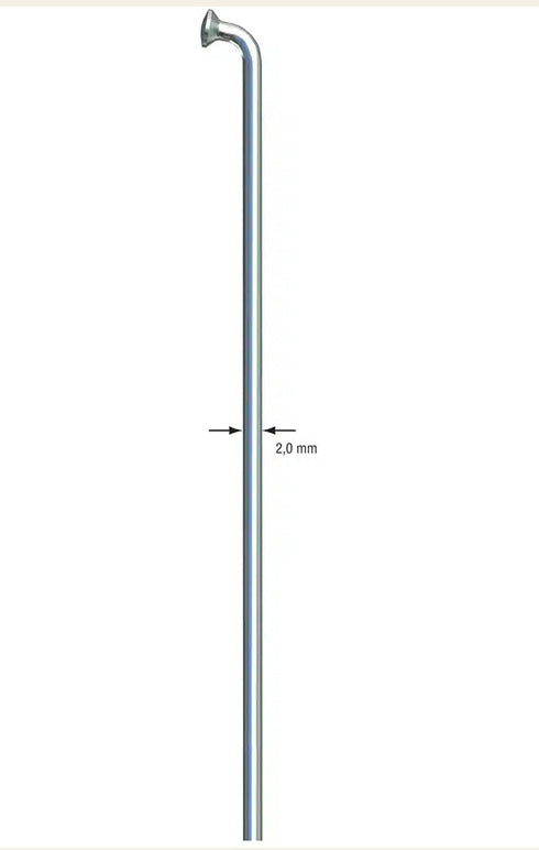 Sapim Leader Spokes 14G J-Bend Silver