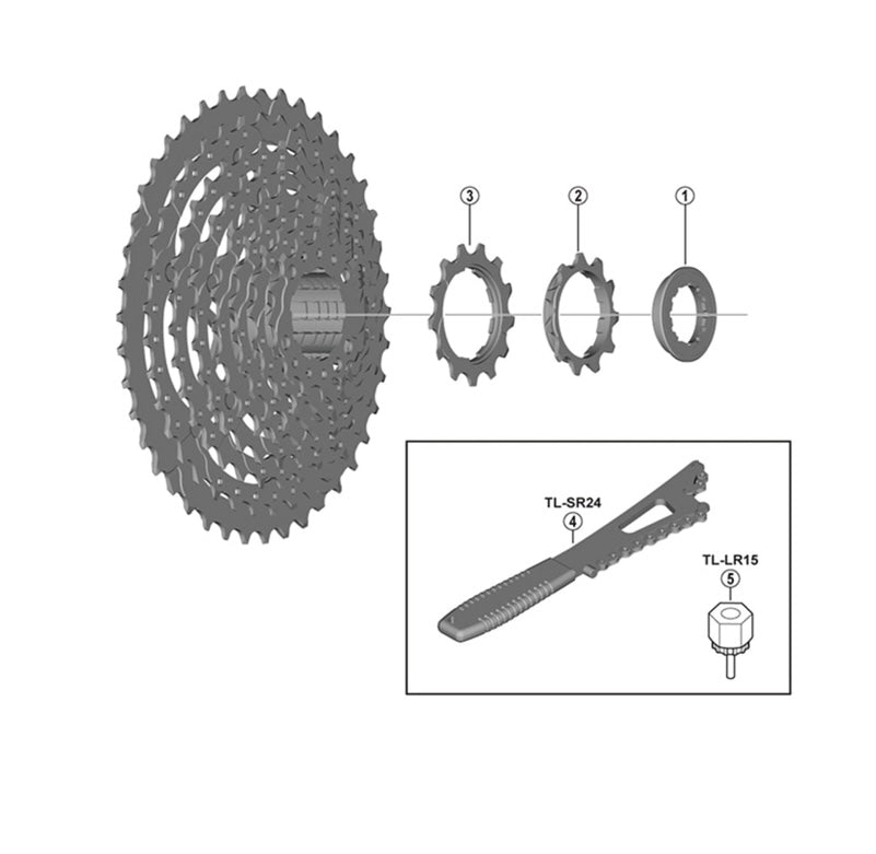 Shimano CS-HG81-10 sprocket wheel 11T built in spacer type