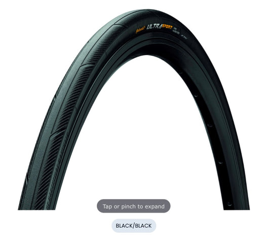 Continental Ultra Sport III Tyre - Wire Bead PureGrip Compound