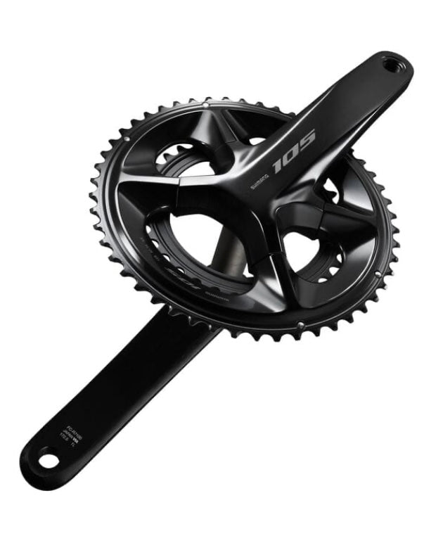 Shimano FC-R7100 105 double 12-speed chainset, HollowTech II 165 mm 50 / 34T, black
