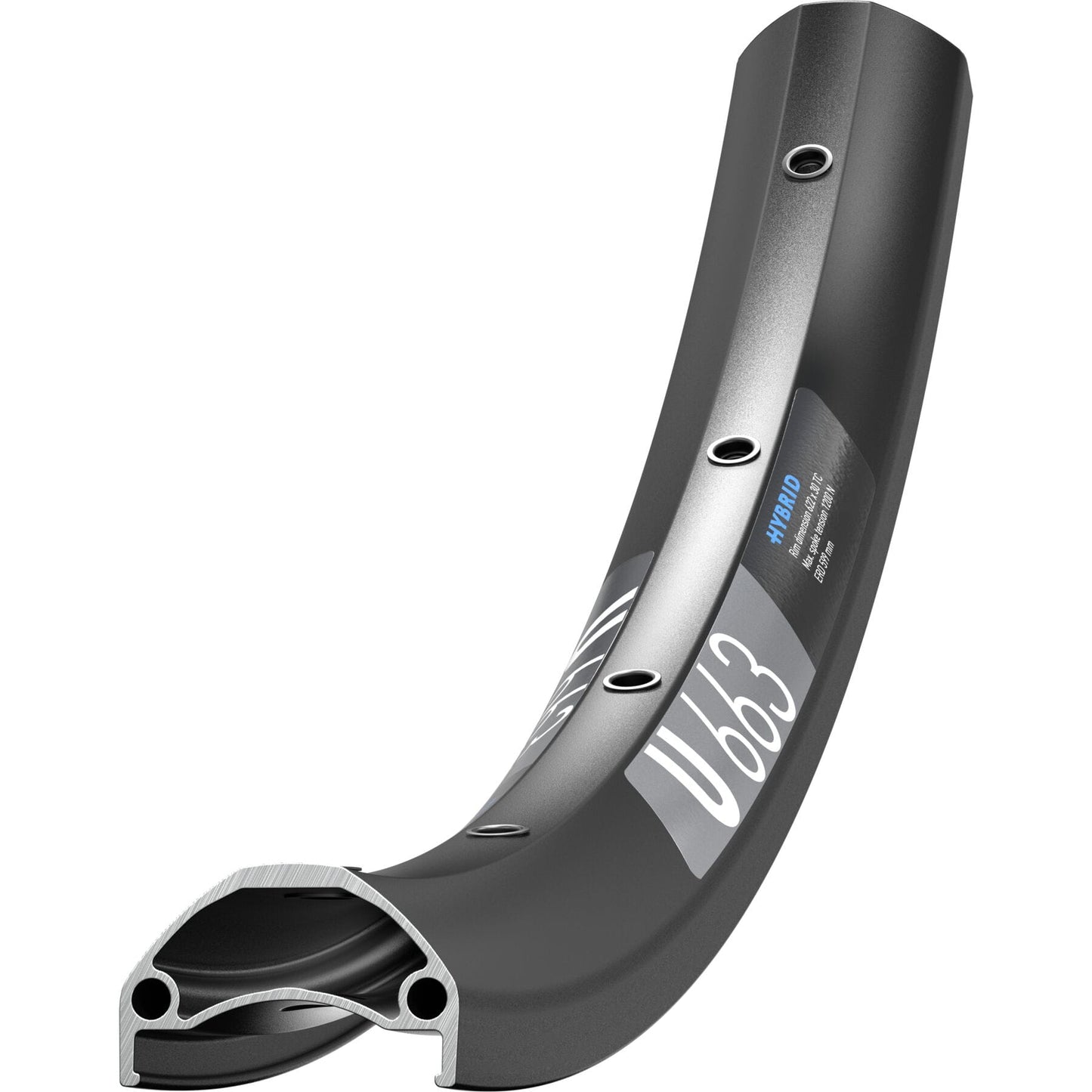 DT Swiss U 663 Hybrid disc-specific 36 hole Schrader-drilled black - 27.5" / 650B