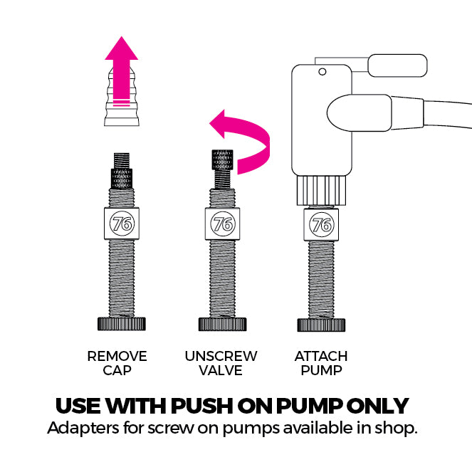 76 Tubeless Valve