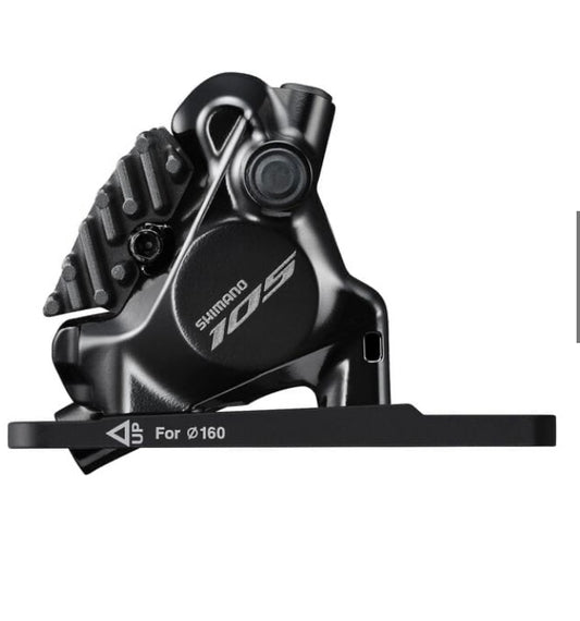 Shimano Disc Brake Caliper           BR-R7170 105 flat mount calliper, without rotor, for 140/160 mm, front, black