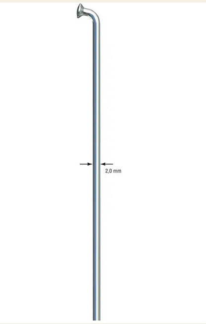 Sapim Leader Spokes 14G J-Bend Silver