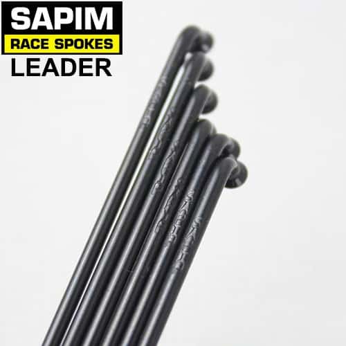 Sapim Leader Spokes 13G 2.3mm J-Bend Black