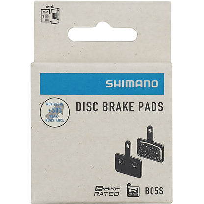 Shimano B05S disc brake pads and spring, steel backed, resin